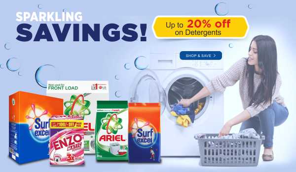 save up to 20% on Detergents