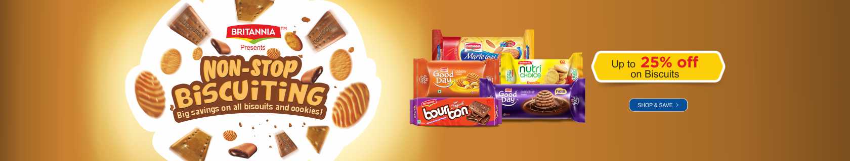 Up to 25% off on Biscuits