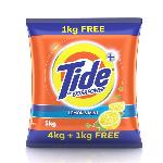 Tide Plus Lemon & Mint Detergent Powder 4 kg (Get 1 kg Free)