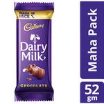 Cadbury Dairy Milk Chocolate Bar 52 g (Value Pack)