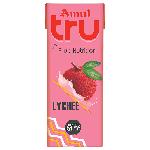 Amul Tru Lychee Flavoured Milk 200 ml (Tetra Pak)