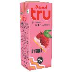 Amul Tru Lychee Flavoured Milk 200 ml (Tetra Pak)