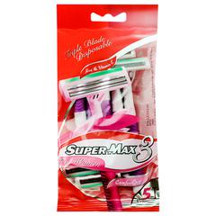 Supermax Triple Blade Disposable Razor for Women 5 pcs