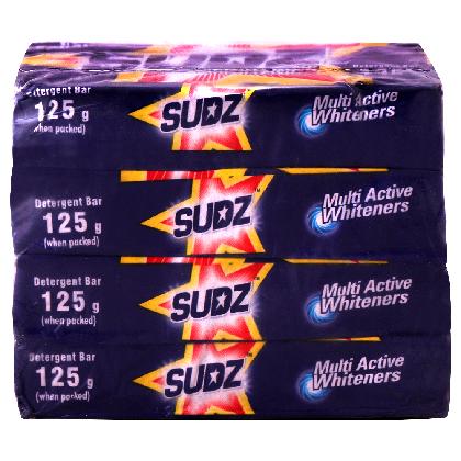 Sudz Superior Whitening Detergent Bar 125 g (Buy 3 Get 1 Free)