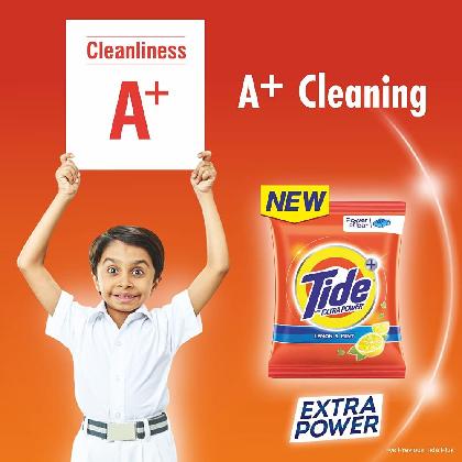Tide Plus Lemon & Mint Detergent Powder 4 kg (Get 1 kg Free)