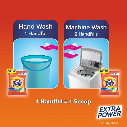 Tide Plus Lemon & Mint Detergent Powder 4 kg (Get 1 kg Free)