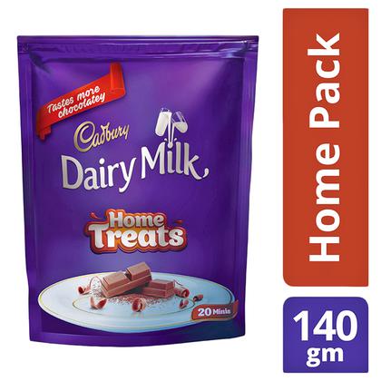 Cadbury Dairy Milk Home Treats Mini Chocolate Bar 140 g