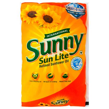 Sunny Sunlite Refined Sunflower Oil 1 L (Pouch)