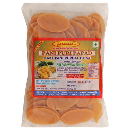 Saravanas Panipuri Papad 200 g