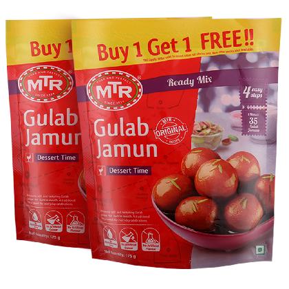 MTR Instant Gulab Jamun Mix 175 g (Buy 1 Get 1)