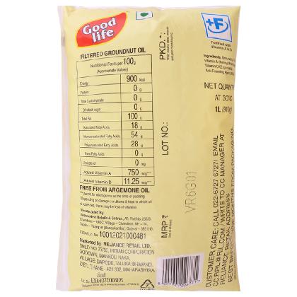 Good Life Filtered Groundnut Oil 1 L