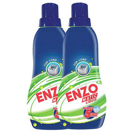 Enzo Matic Top Load Liquid Detergent 500 ml (Buy 1 Get 1 Free)