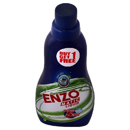 Enzo Matic Top Load Liquid Detergent 500 ml (Buy 1 Get 1 Free)