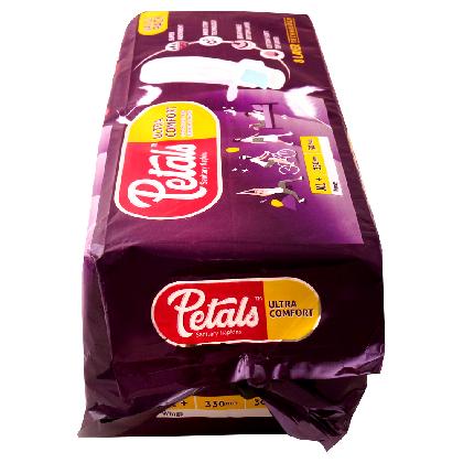Petals Ultra Comfort Sanitary Napkins with Wings (XL+) 30 pads