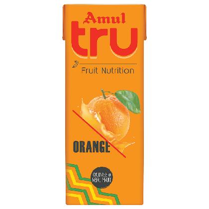 Amul Tru Orange Flavoured Milk 200 ml (Tetra Pak)